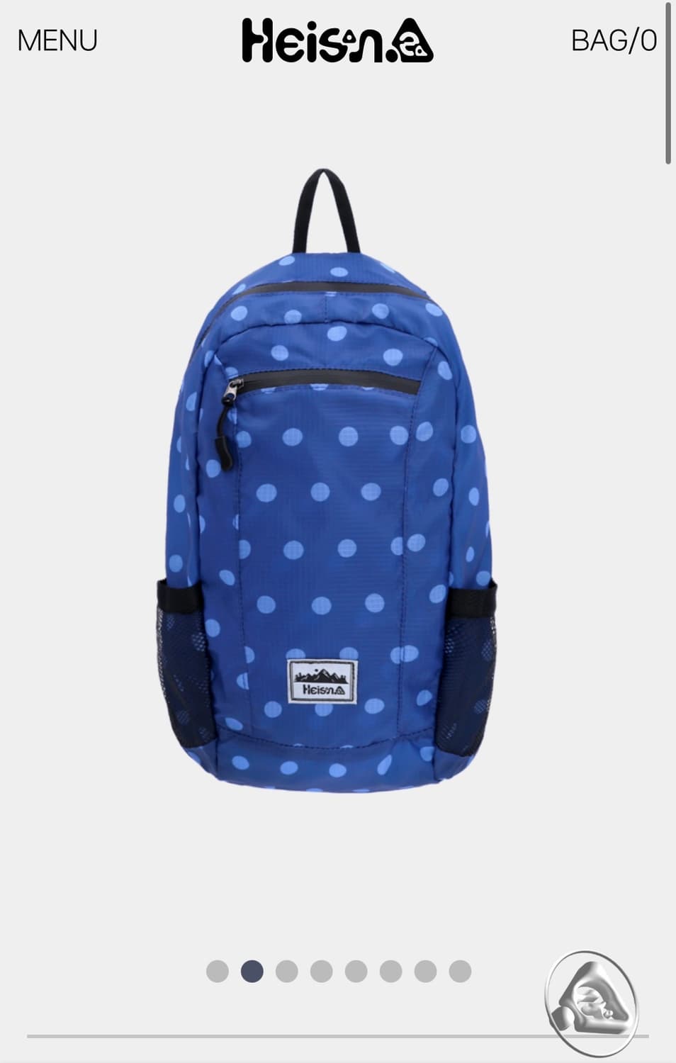 하이산 도트 네이비 백팩 상품이미지1