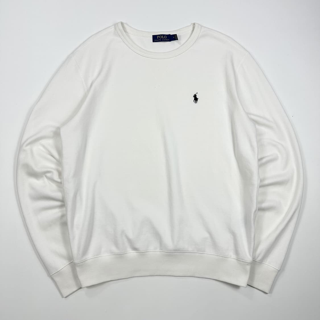 폴로 랄프로렌 클래식 크루넥 맨투맨 화이트 M 상품이미지1