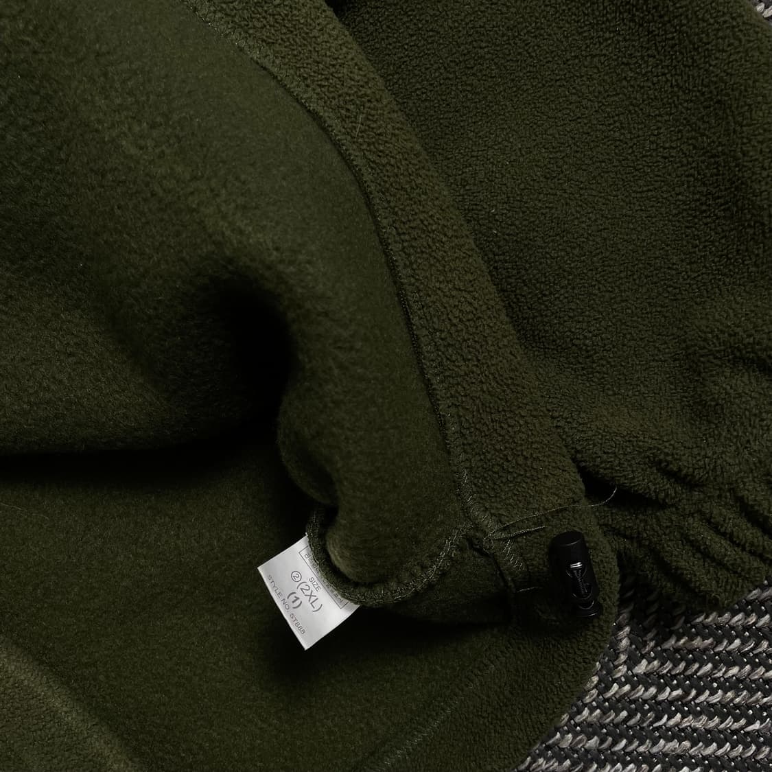 빈티지 플리스 풀오버 포켓 트레이닝 긴팔 탑 그린 y 4353 상품이미지6