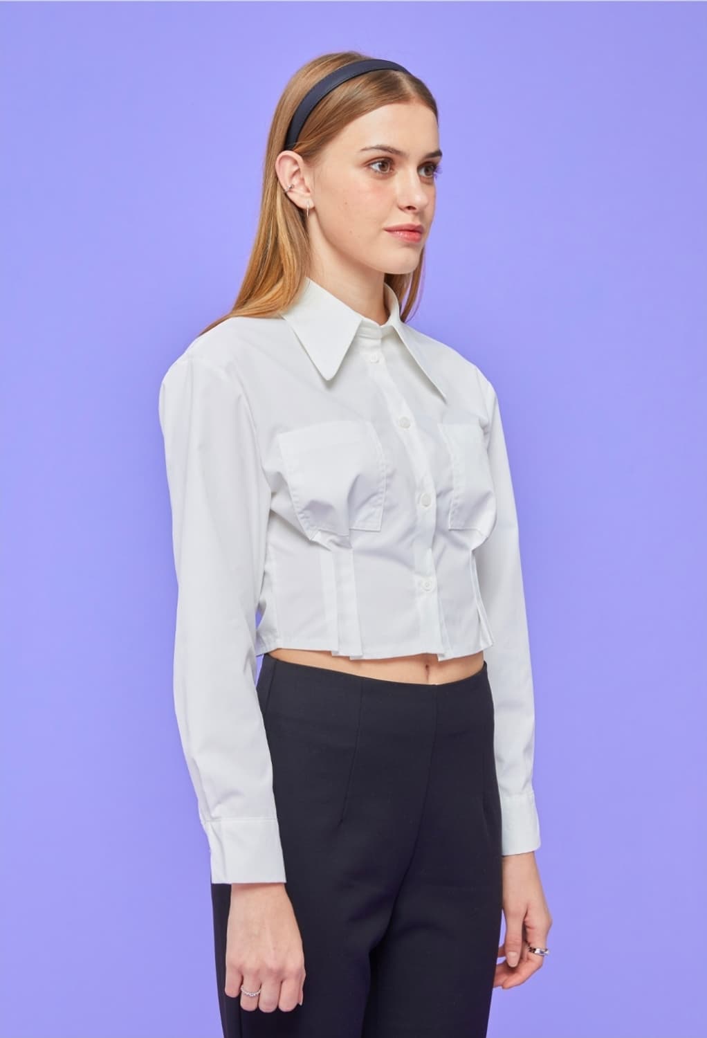 [한지민,레드벨벳 조이,스테이씨 세은,라붐 해인 착용]
WOMEN 크롭 상품이미지2