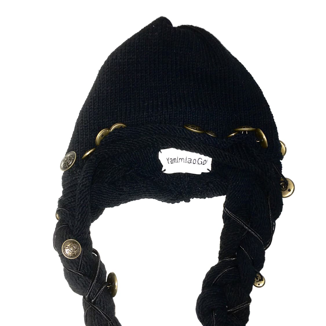 soxjeto x yamimiaogou 나폴레옹 브레이드 니트 모자 상품이미지8