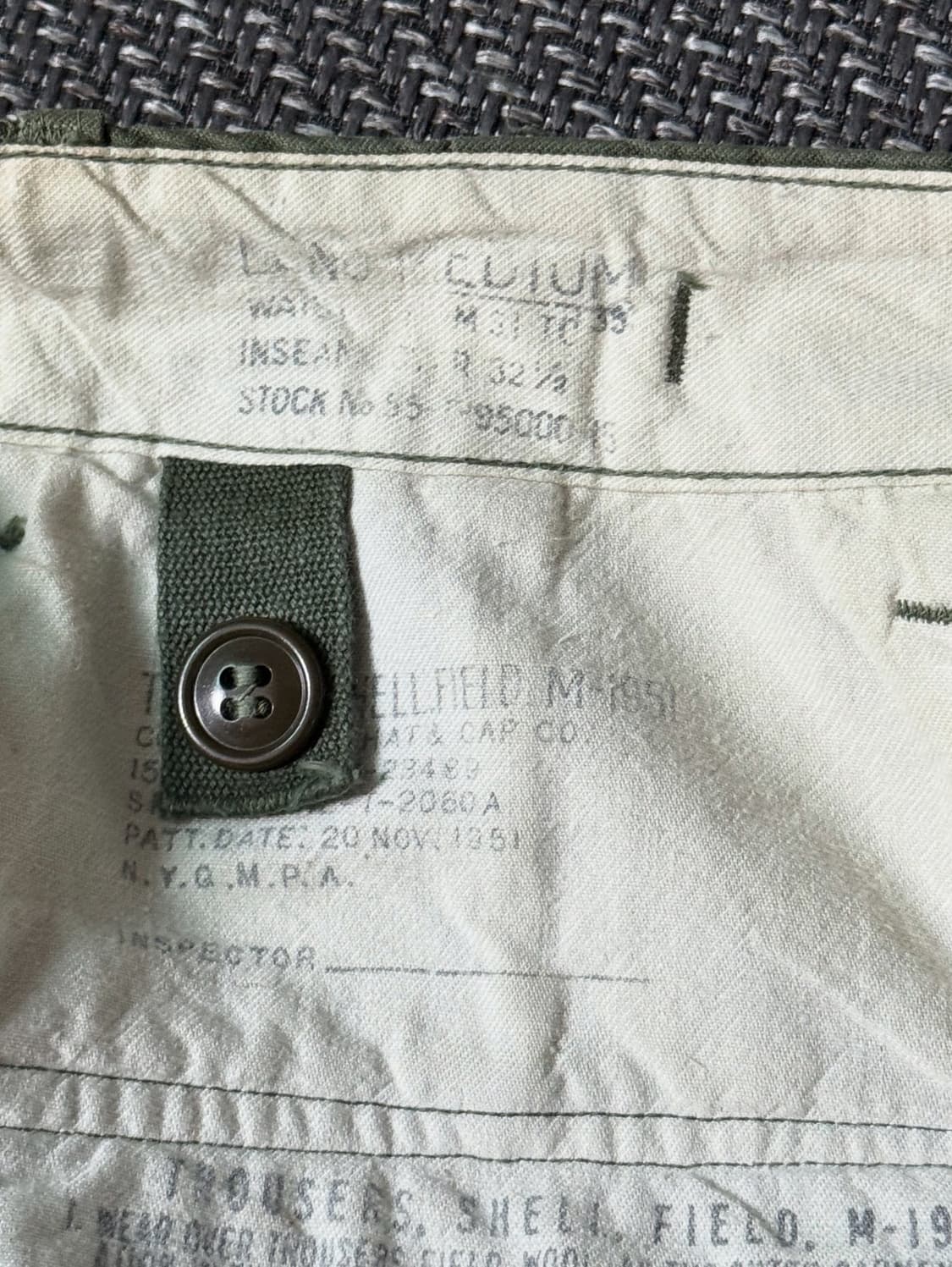 (36) 50s 미군 M-51 오리지날 필드 트라우저 팬츠 상품이미지4