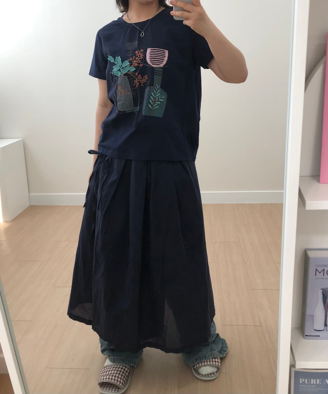 네이비 레이어드 코디(코르티스깔 바지)  상품이미지2