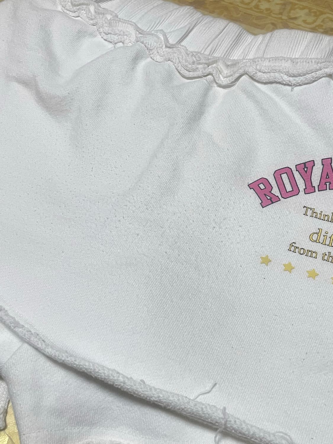 오드원아웃 lace line sweat skirtpants white 상품이미지8