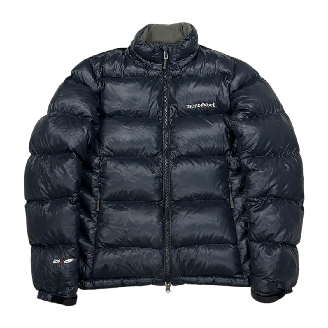 몽벨 빈티지 퍼텍스 EX800 우먼 딱붙핏 네이비 경량패딩 자켓 S 상품이미지1