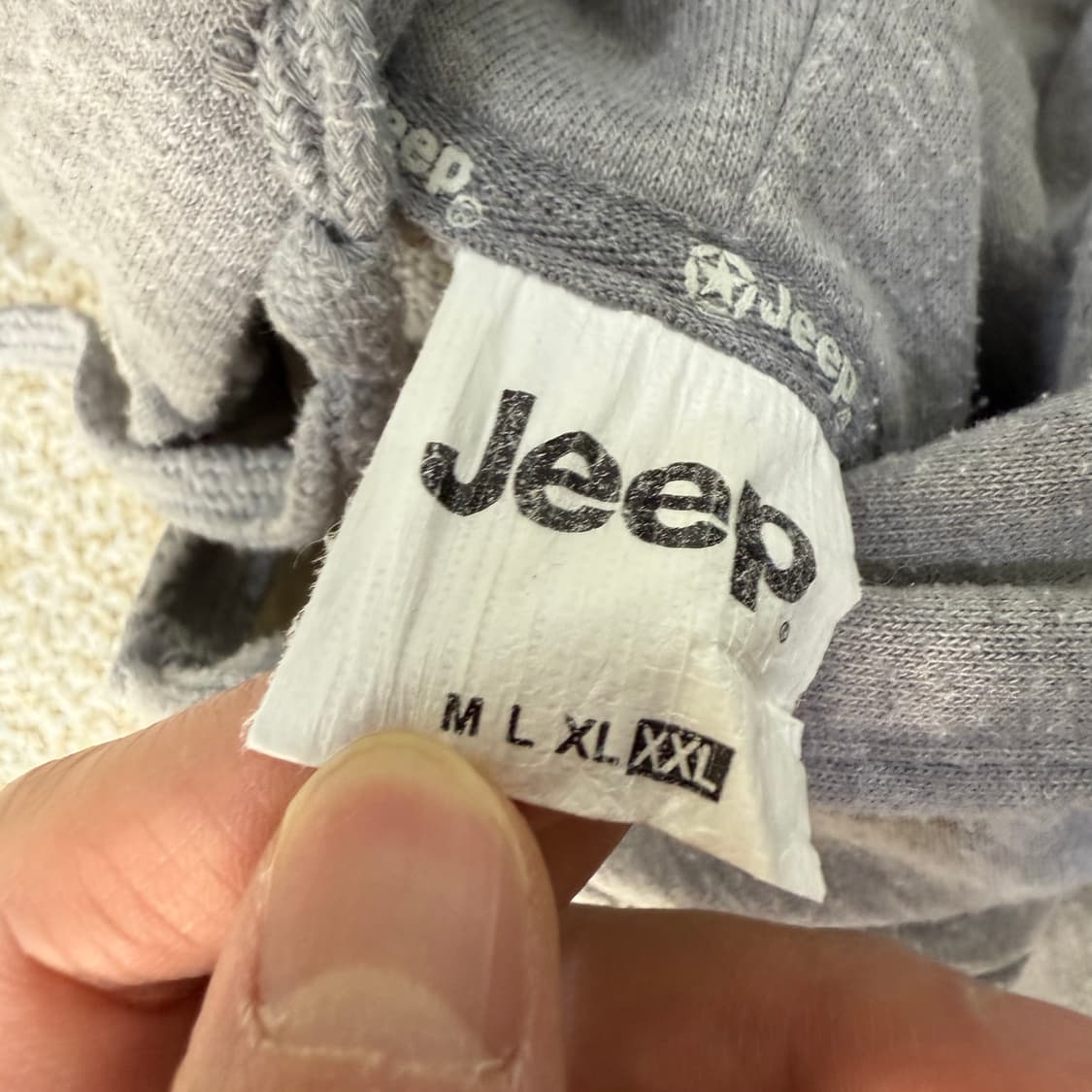 [XXL] 지프 JEEP 그레이 후드집업 0115T1 상품이미지3