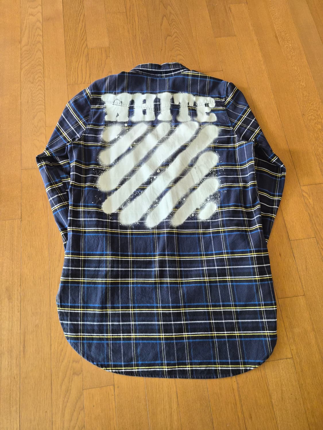 (정품) 오프화이트 강다니엘 플란넬 셔츠 L사이즈 (명품 남자 여자 옷) 상품이미지1