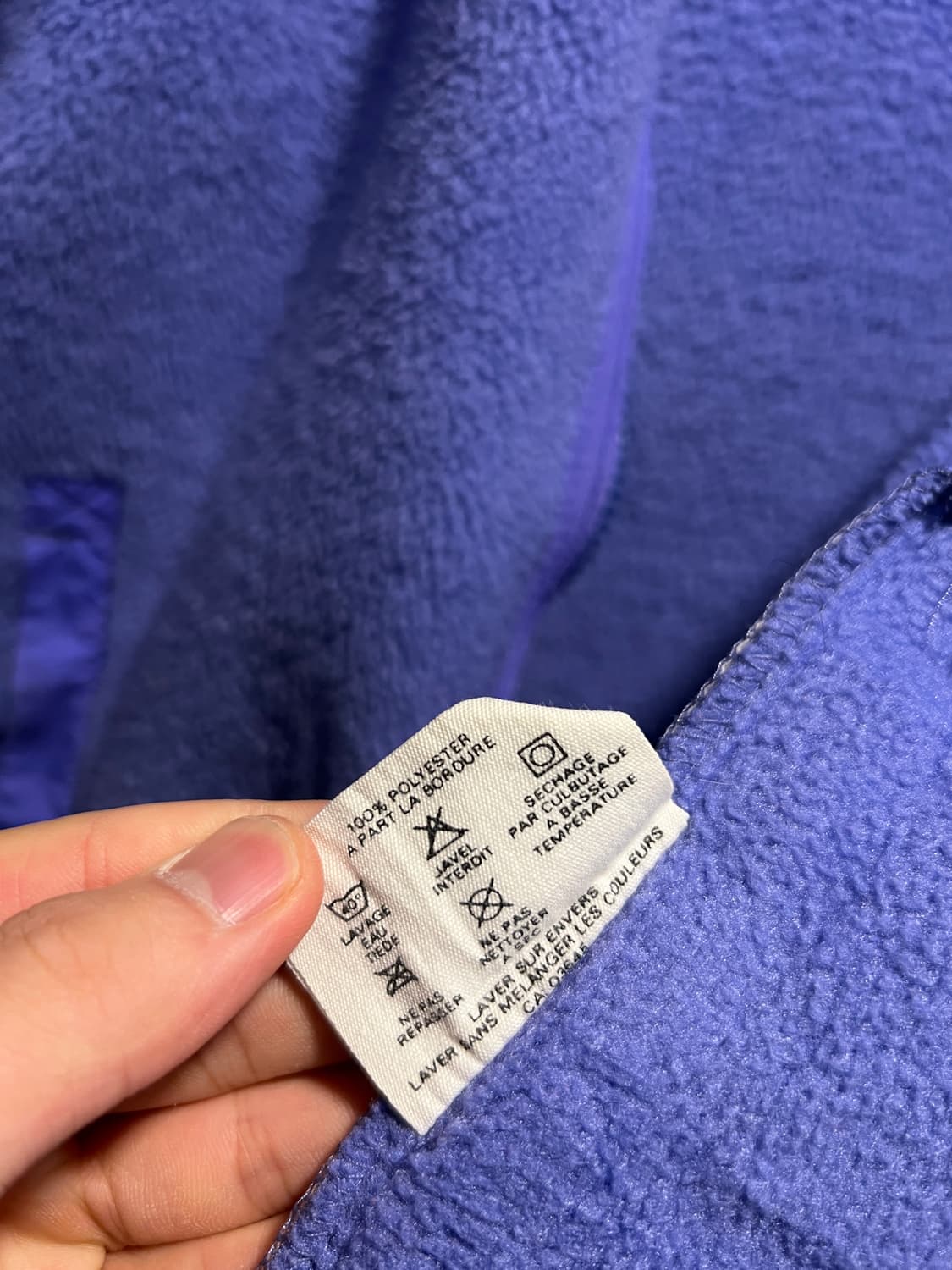 [S]90's 파타고니아 Made in USA 라벤더퍼플 플리스 자켓 상품이미지7