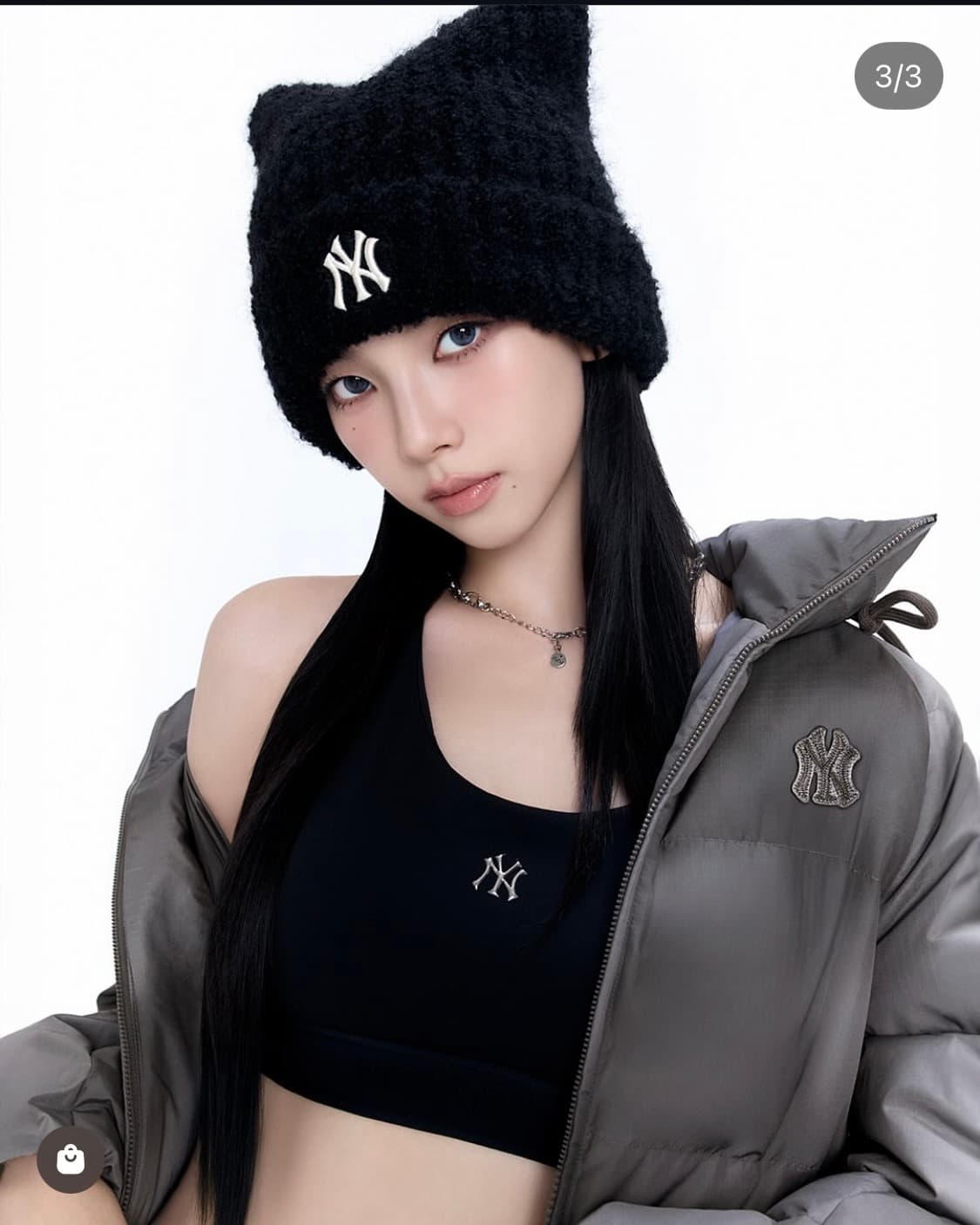 Mlb 카리나 고양이 비니  상품이미지1