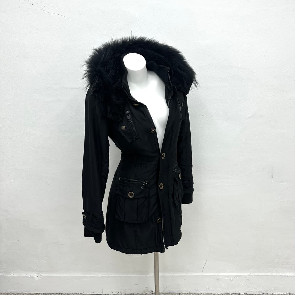 black fur jacket 상품이미지4