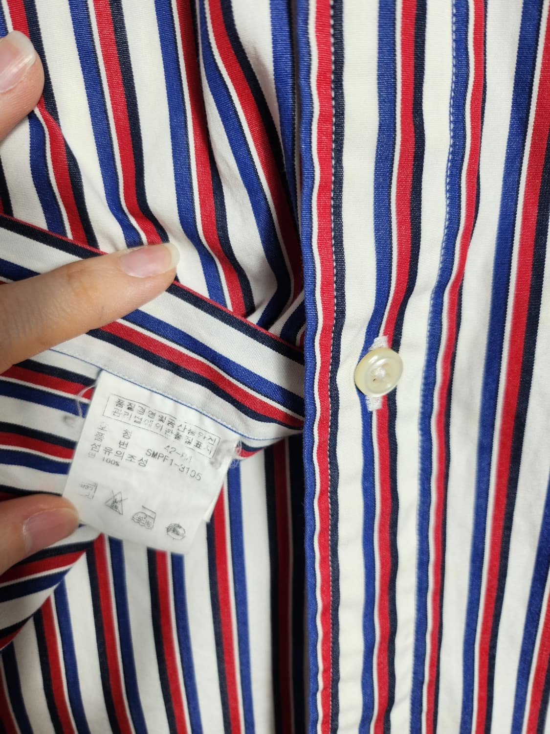 폴로 랄프로렌 스트라이프 커스텀핏 셔츠 상품이미지4