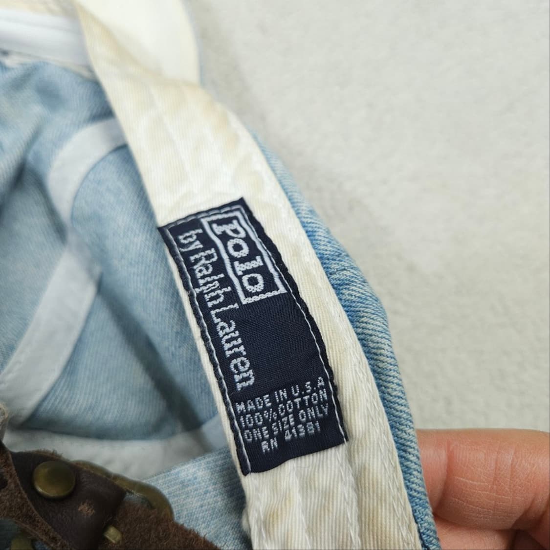 90s 폴로 랄프 로렌 데님 볼캡 상품이미지6