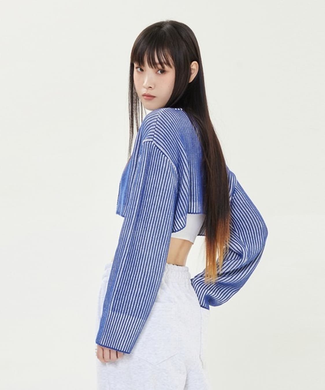 타케토 크롭 볼레로 가디건 상품이미지2