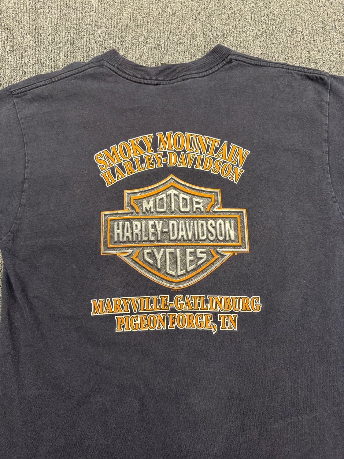 L) 할리데이비슨 빈티지 스모키마운틴 프린팅 반팔 티셔츠 상품이미지5
