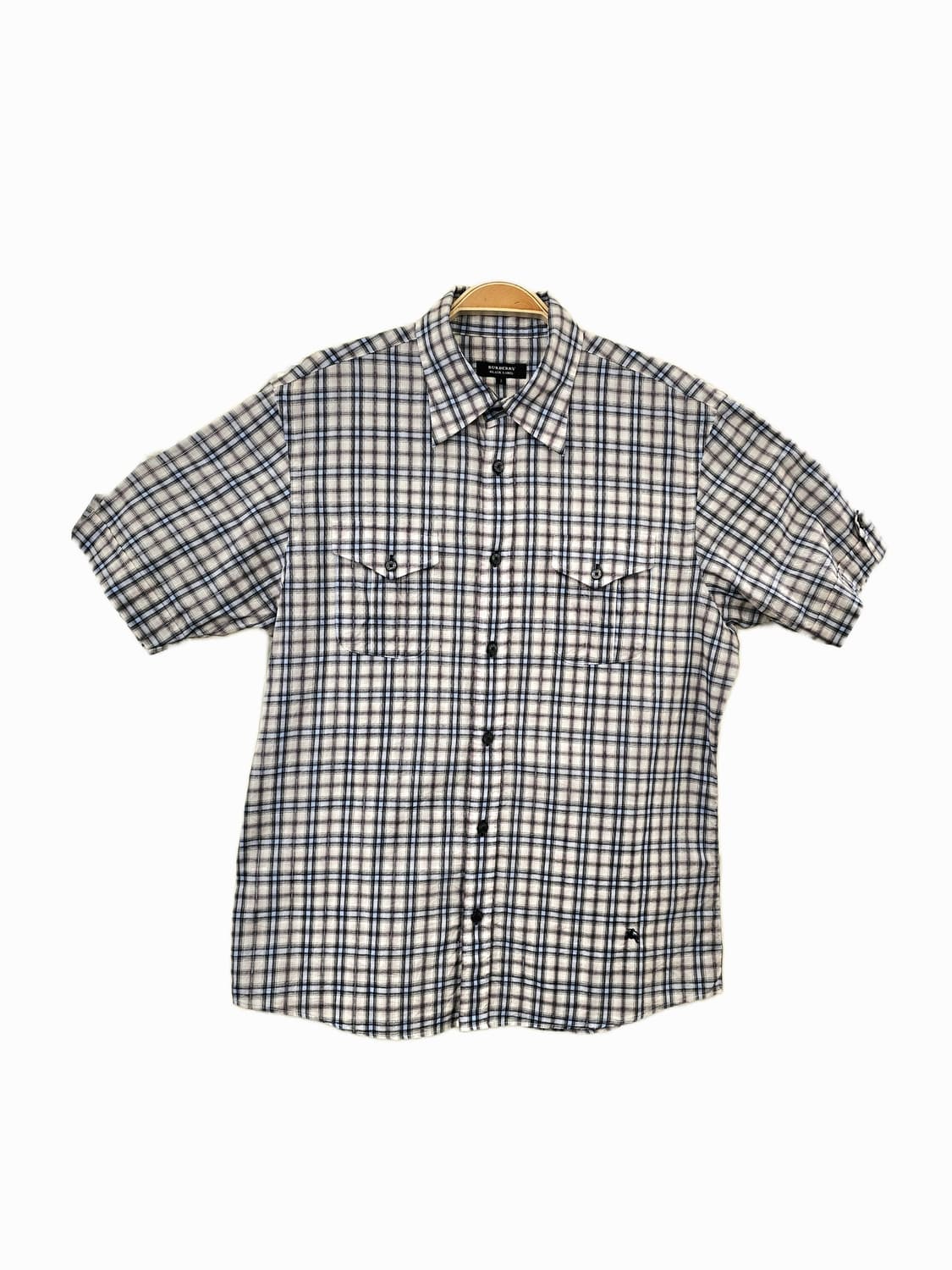 Burberry Black Label 실버라인 체크셔츠 상품이미지1