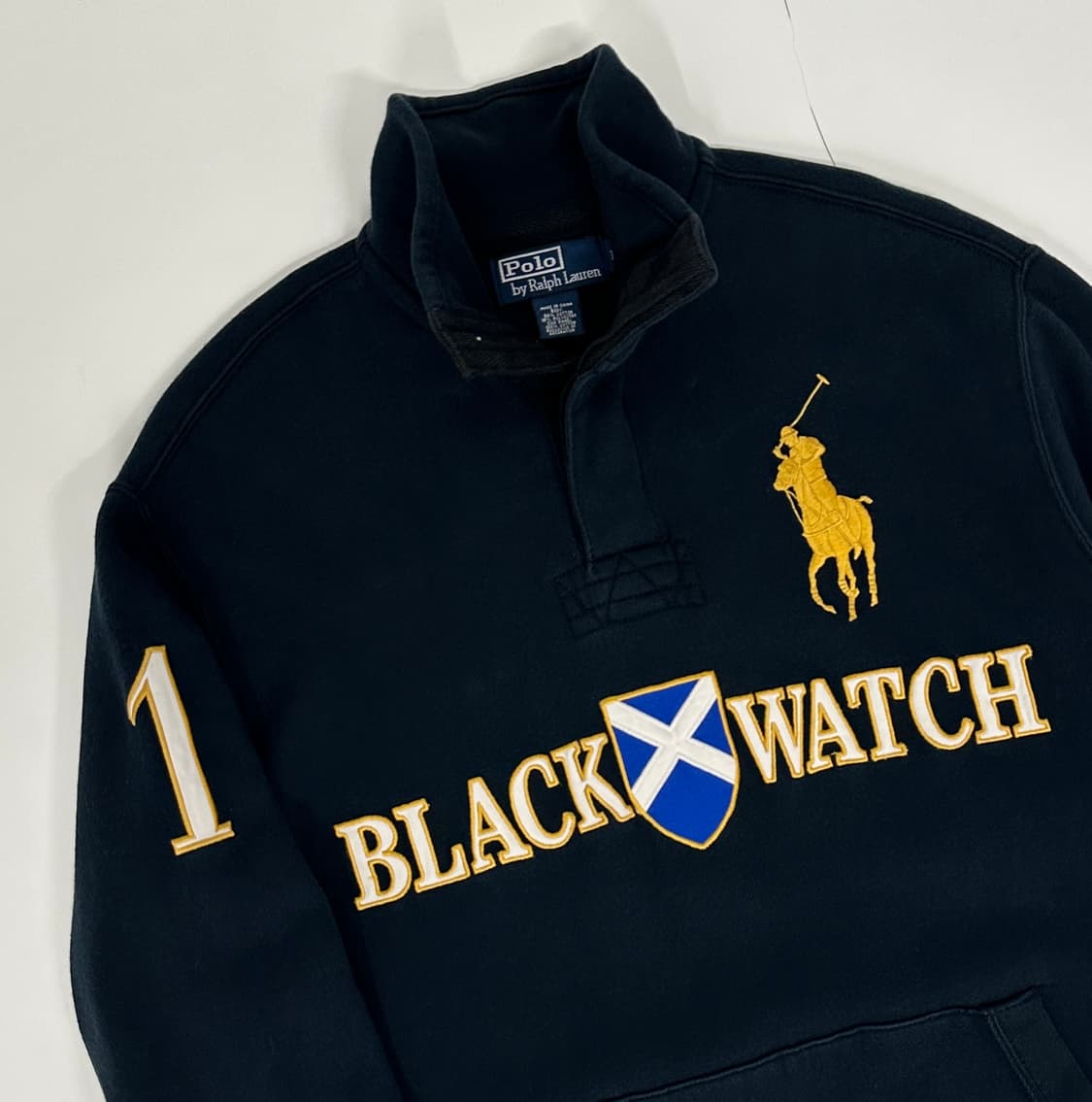 폴로랄프로렌 치프키프 블랙와치 럭비셔츠 맨투맨(M) 상품이미지3