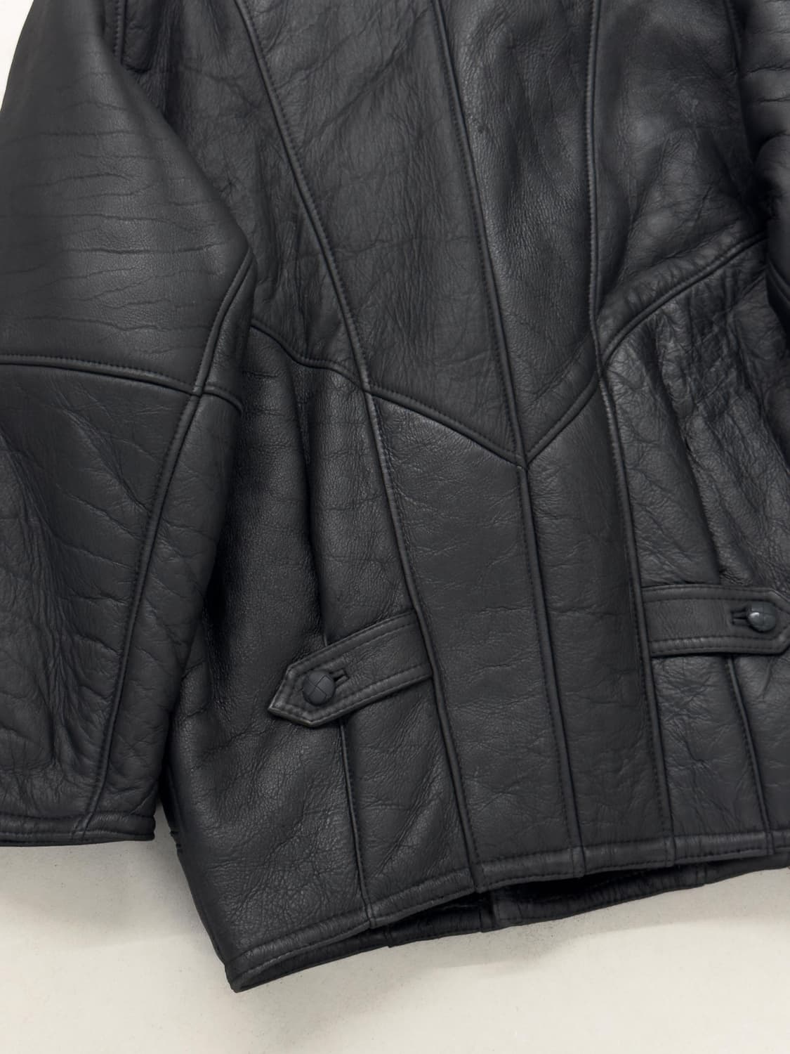 블랙 시어링 무통 자켓 상품이미지5