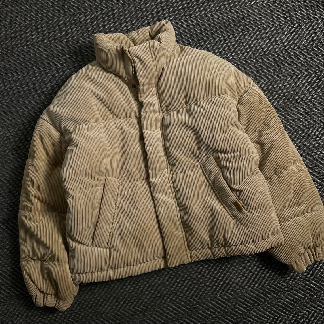 후아유 골덴 코듀로이 패딩 점퍼y 3932 상품이미지1