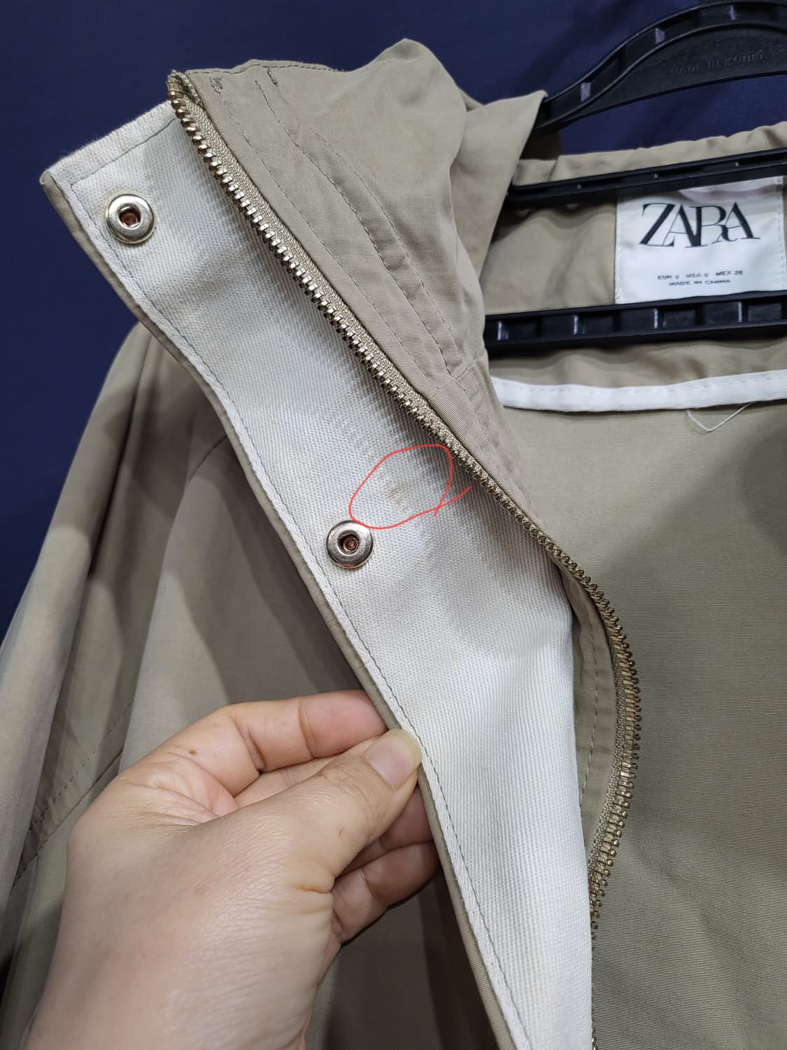 자라 야상 자켓 오버핏 상품이미지6