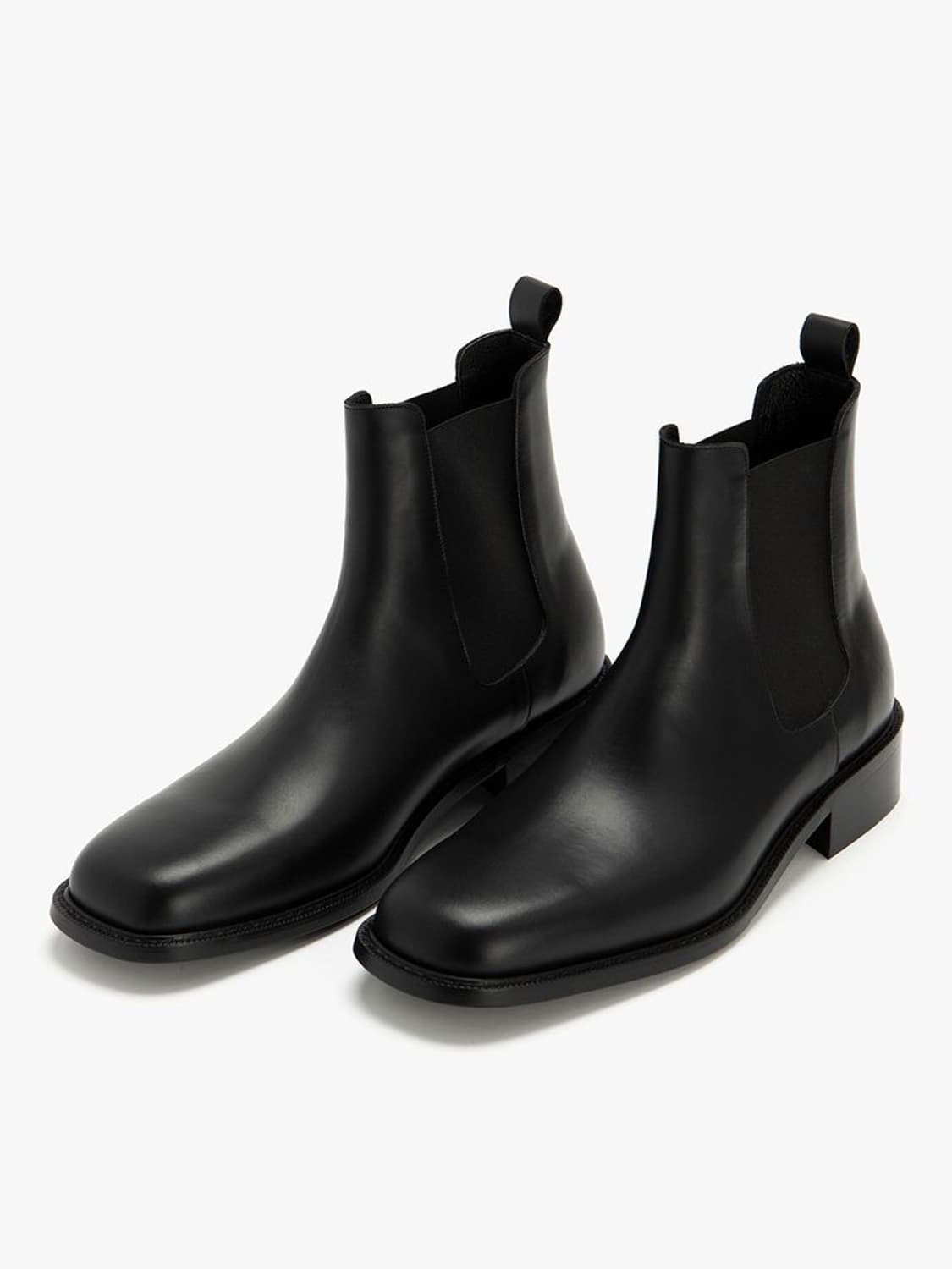 [290] 로맨틱무브 셀렉션 스퀘어토 첼시 부츠 (블랙) 상품이미지1