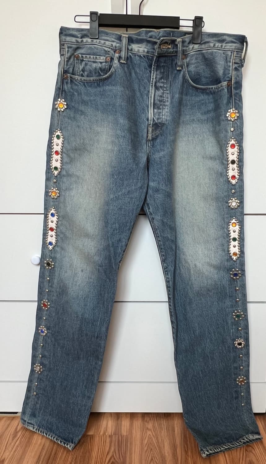 캐피탈 14온즈 데님 5P 몽키 시스코 잼스톤 팬츠 인디고 상품이미지1