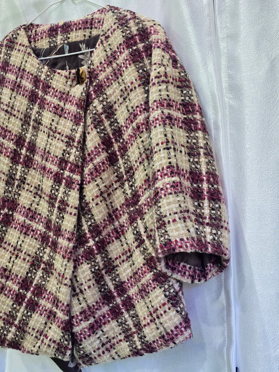 tANKUS 체크 트위드 자켓 M 상품이미지3