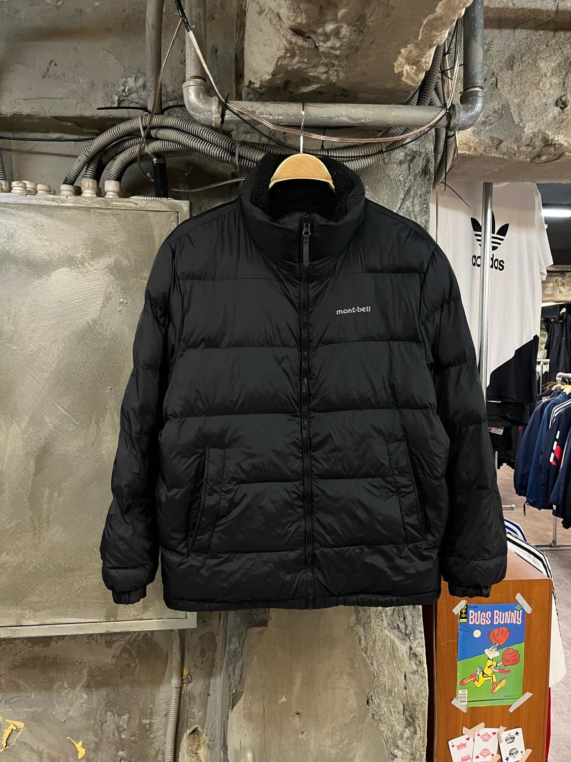 몽벨 리버시블 플리스 다운 패딩 자켓 블랙 #csz2651 상품이미지1