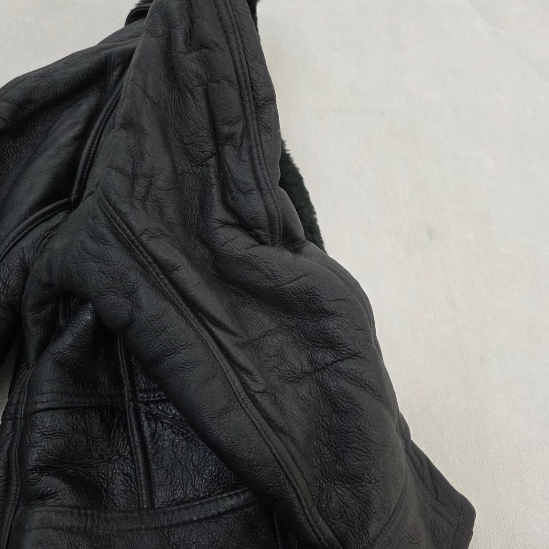 [95] 벨포르모 빈티지 리얼 레더 무스탕 양가죽 자켓 1231J 상품이미지6