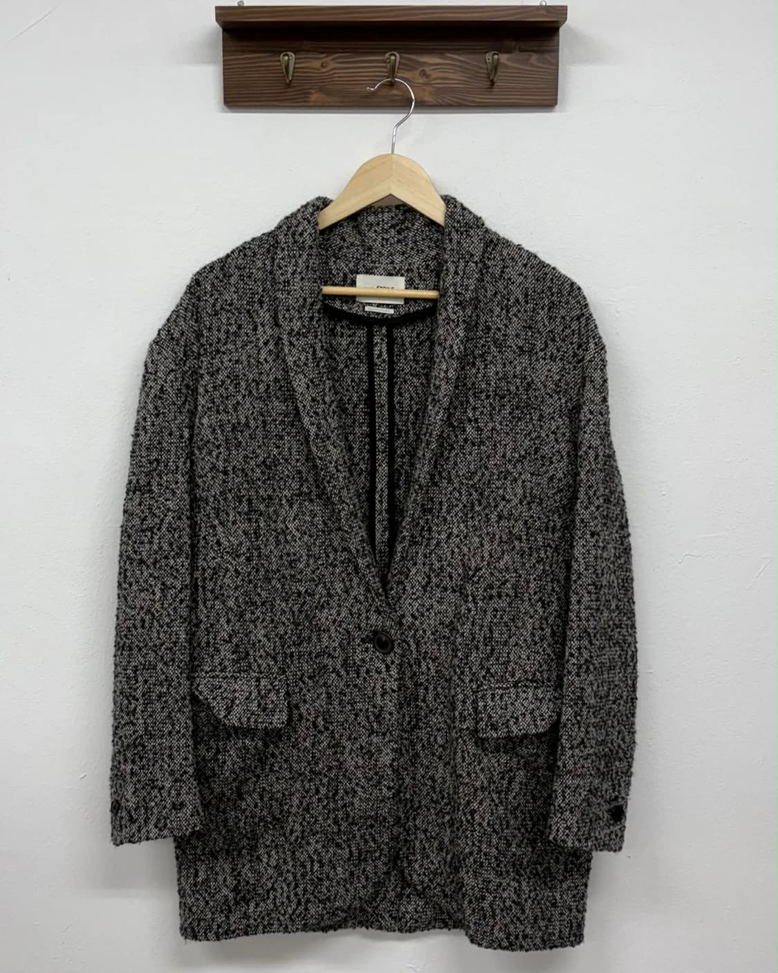 [36] 이자벨마랑 에뚜왈 헤링본 싱글 자켓 헤링본 코트 상품이미지1