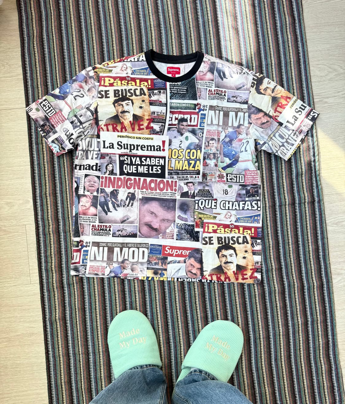 슈프림 헤드라인 반팔 티셔츠 상품이미지3