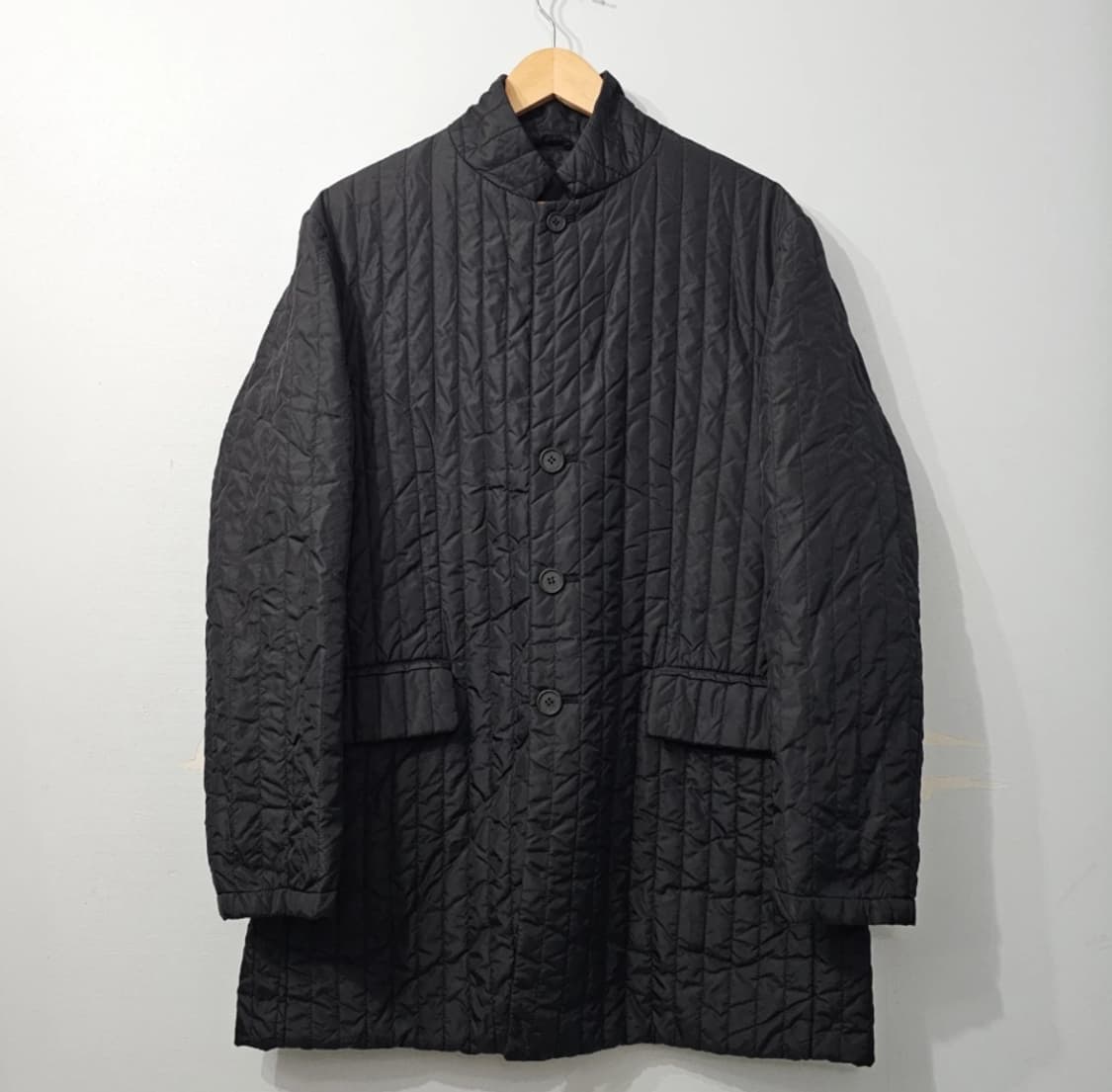 DKNY 남성 블랙 퀼팅 코트 105 상품이미지1
