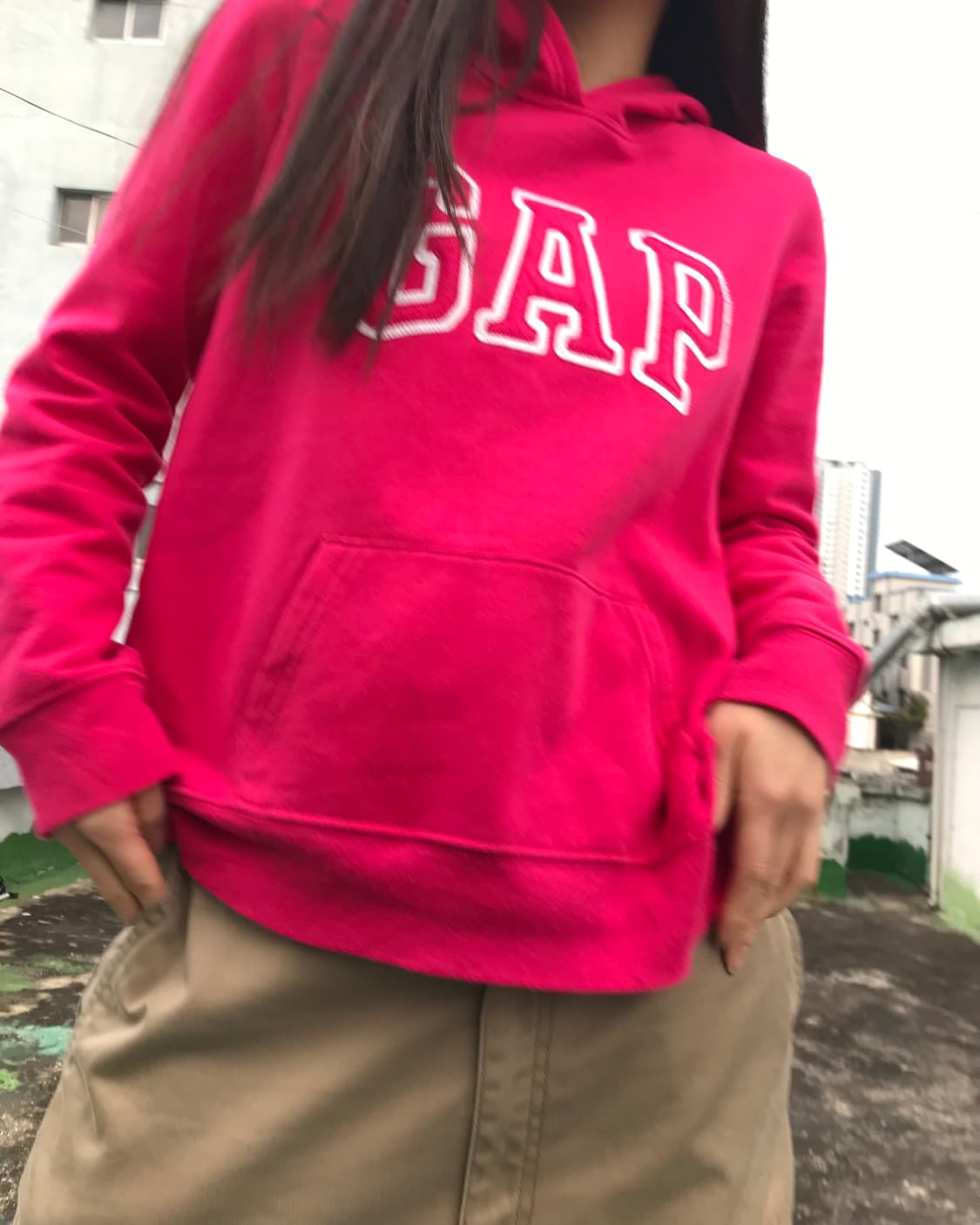 갭 핫핑크 후드티  상품이미지7