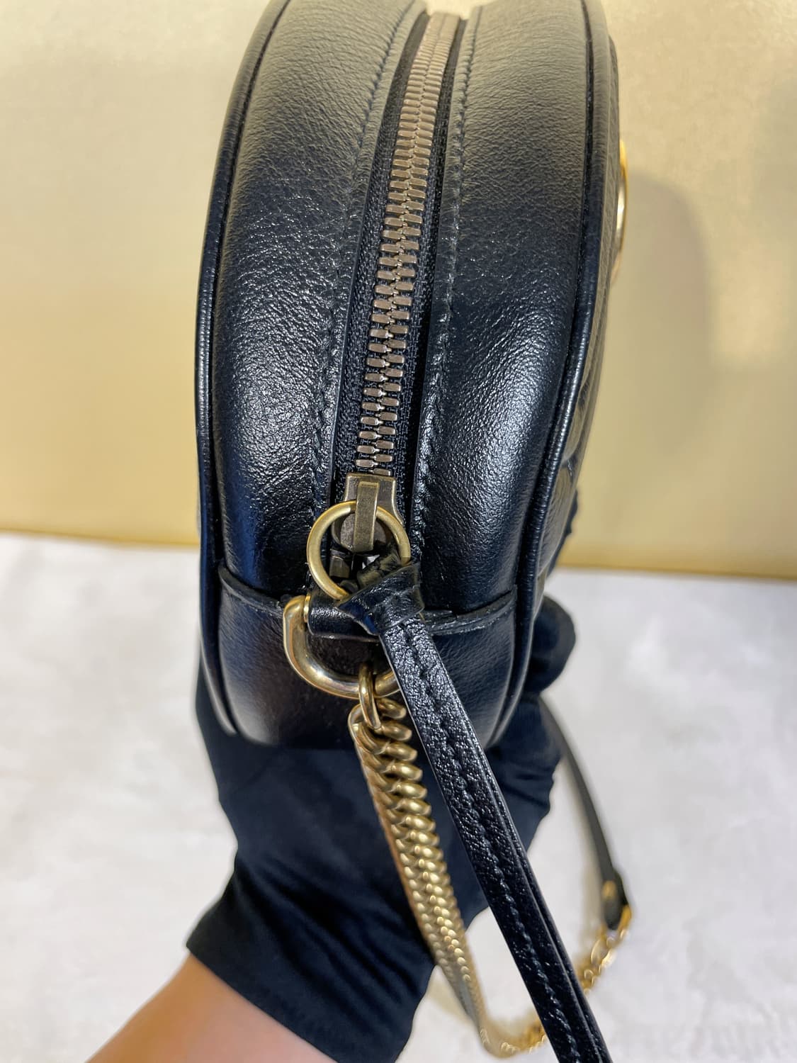 구찌 마몬트 미니 체인 탬버린백 상품이미지5