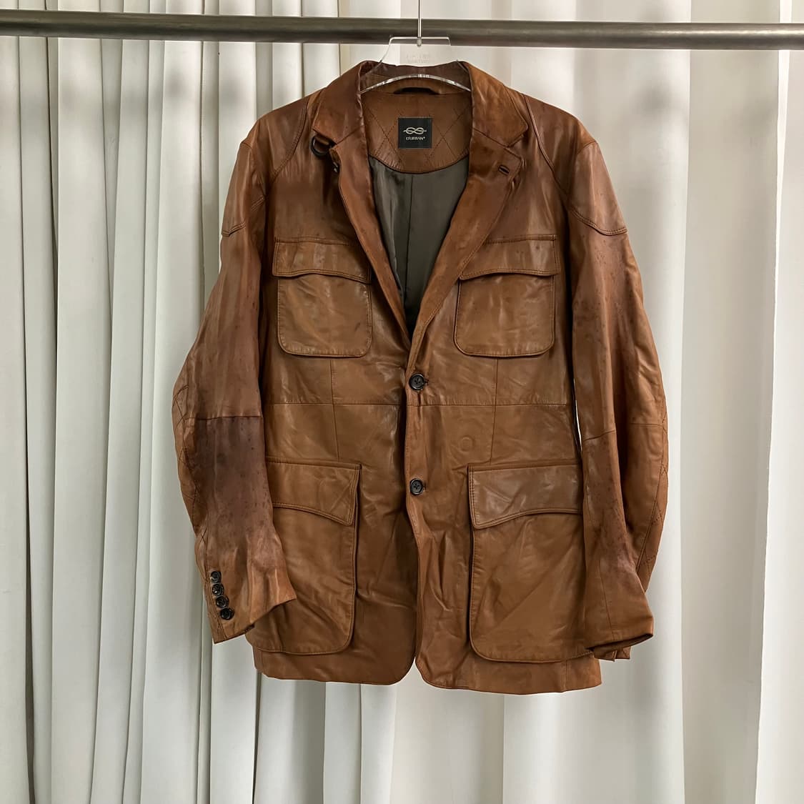 D'URBAN 브라운 양가죽 자켓 L 상품이미지1
