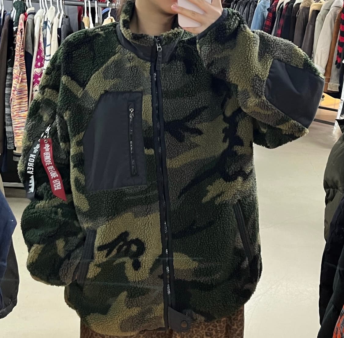 알파인더스트리 카모 플리스 자켓 상품이미지2