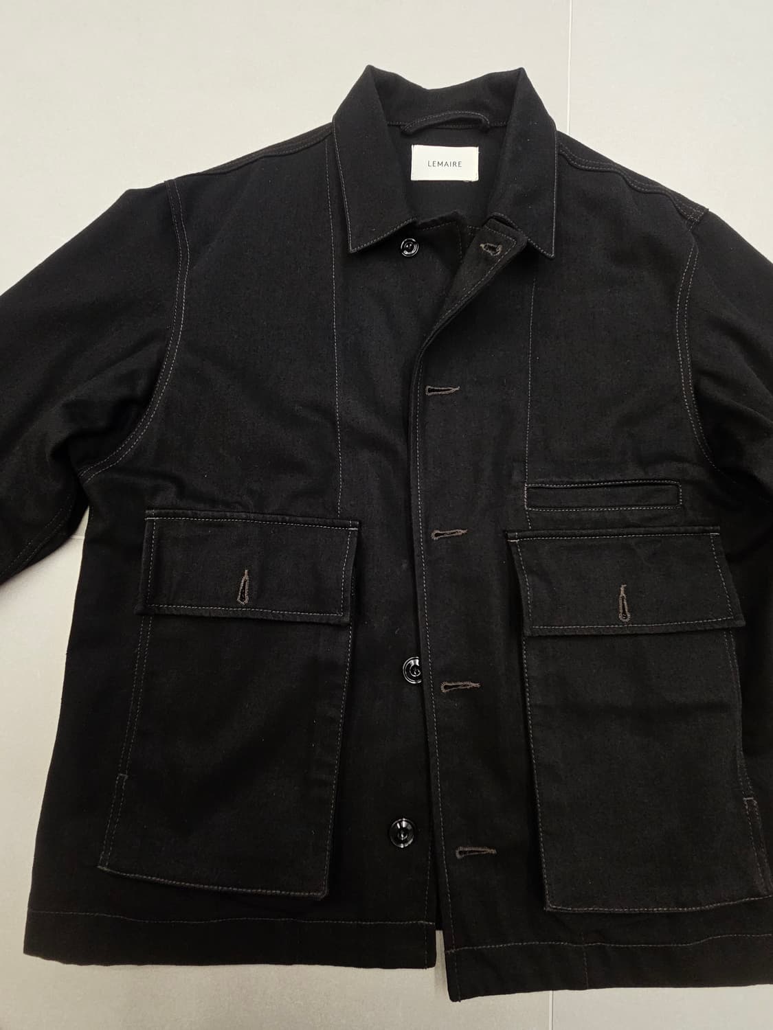 (L) 24FW 르메르 박시자켓 블랙 상품이미지2