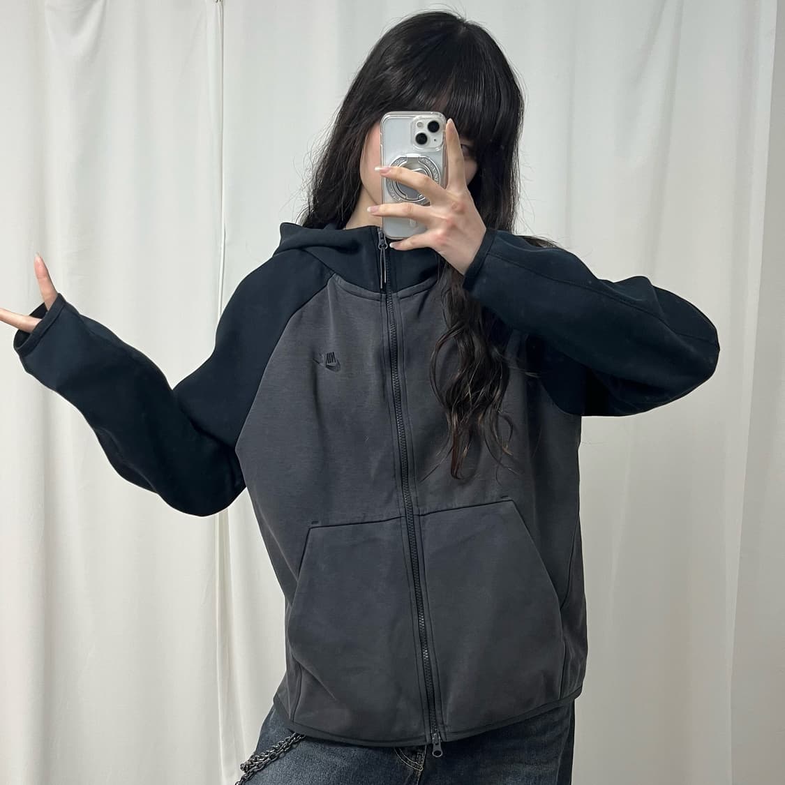 Nike Tech Pack black hood zip-up 상품이미지2