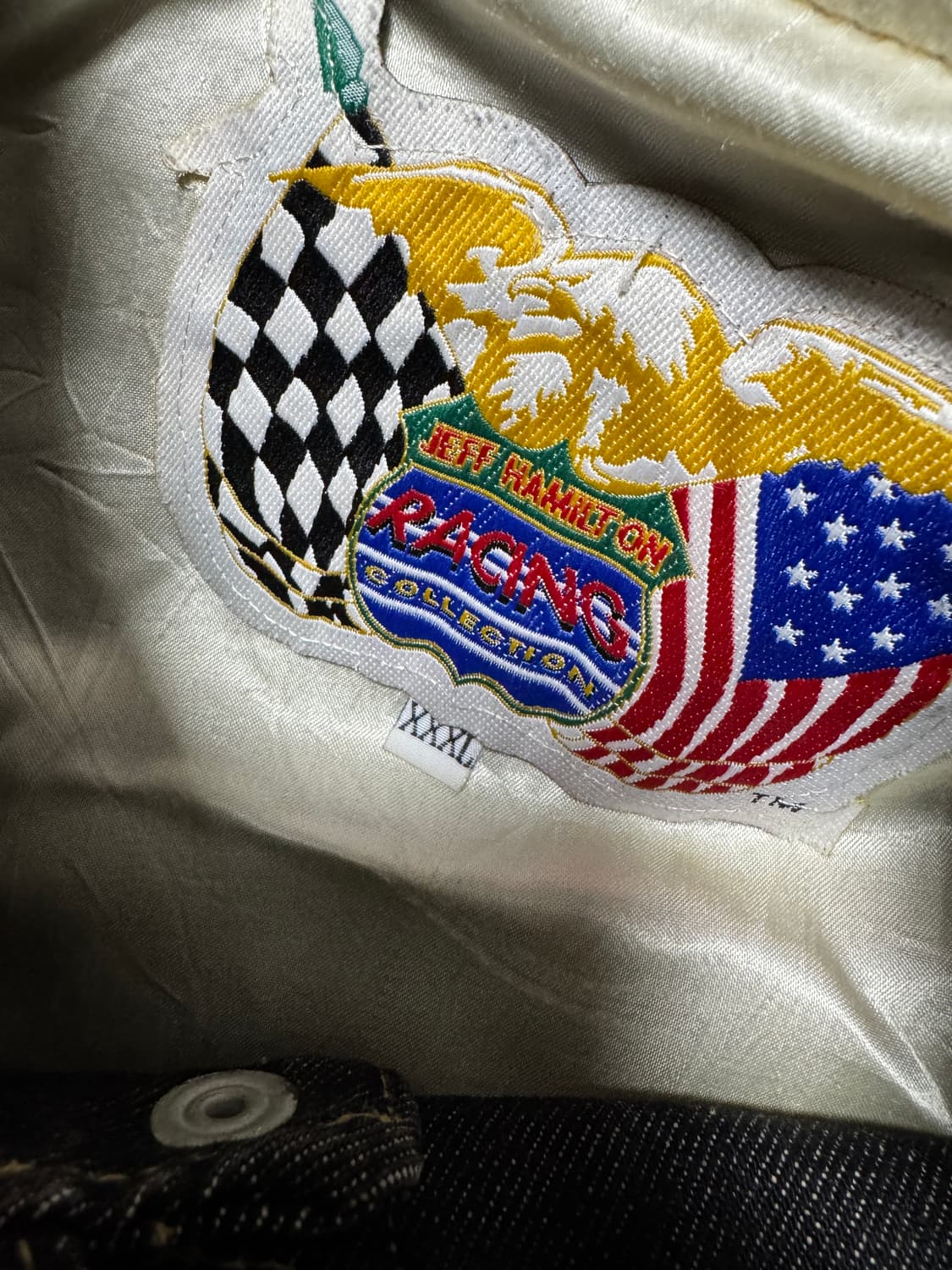 [3XL/USA] 제프 해밀턴(Jeff Hamilton) 데님 레이싱자켓 상품이미지3