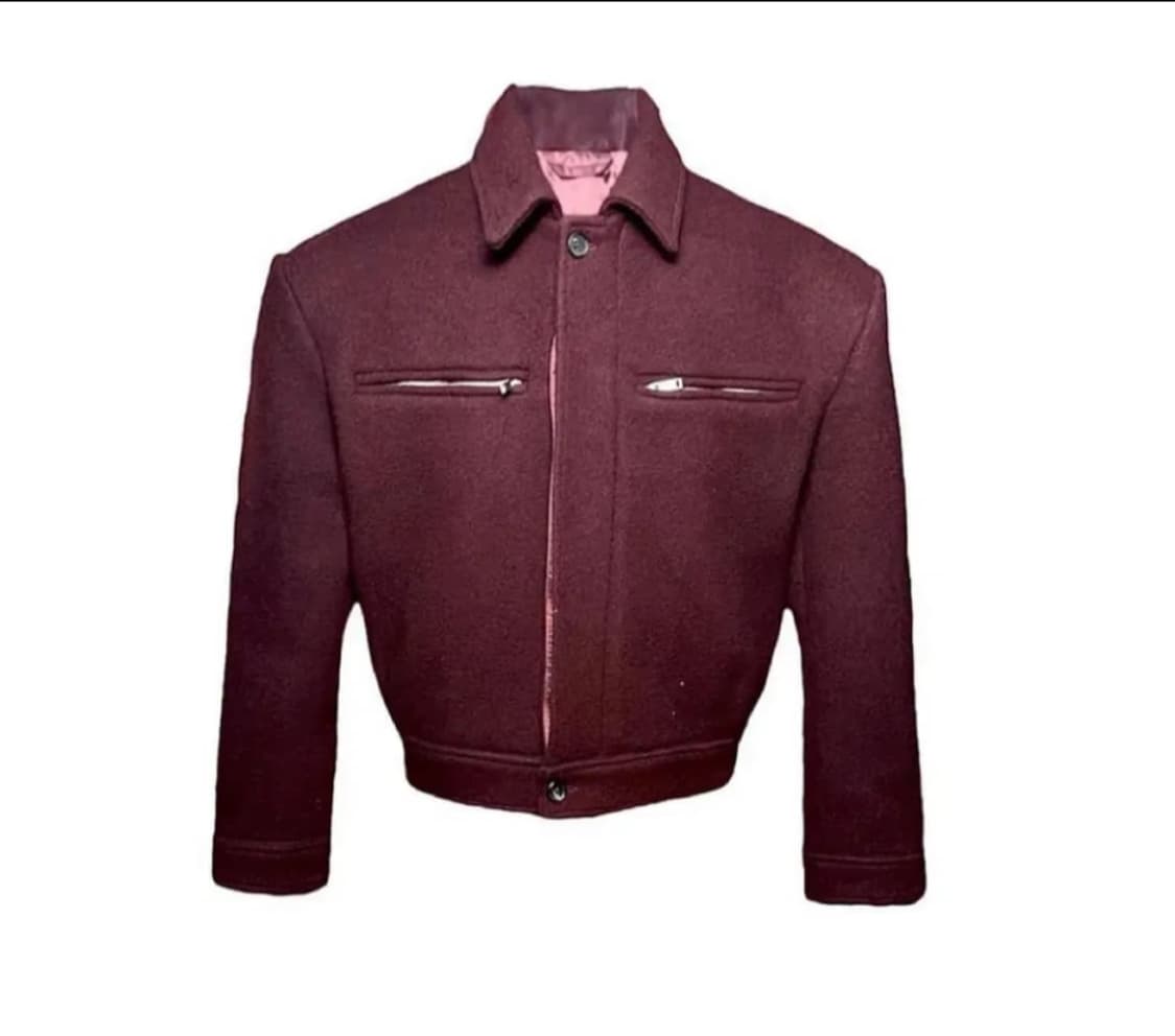 아워글라스 울자켓 버건디 삽니다. 상품이미지1