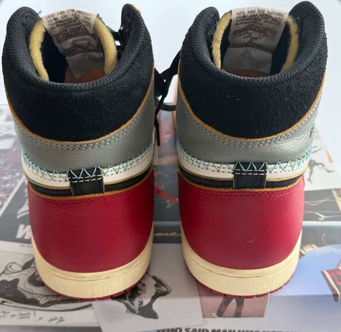 조던 1 x 유니온 레트로 하이 OG 시카고 쉐도우 상품이미지5