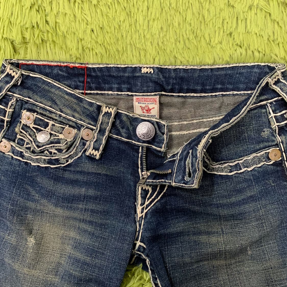 [표기 24] 트루릴리젼 BILLY SUPER T 로우 세미부츠컷 데님팬 상품이미지4