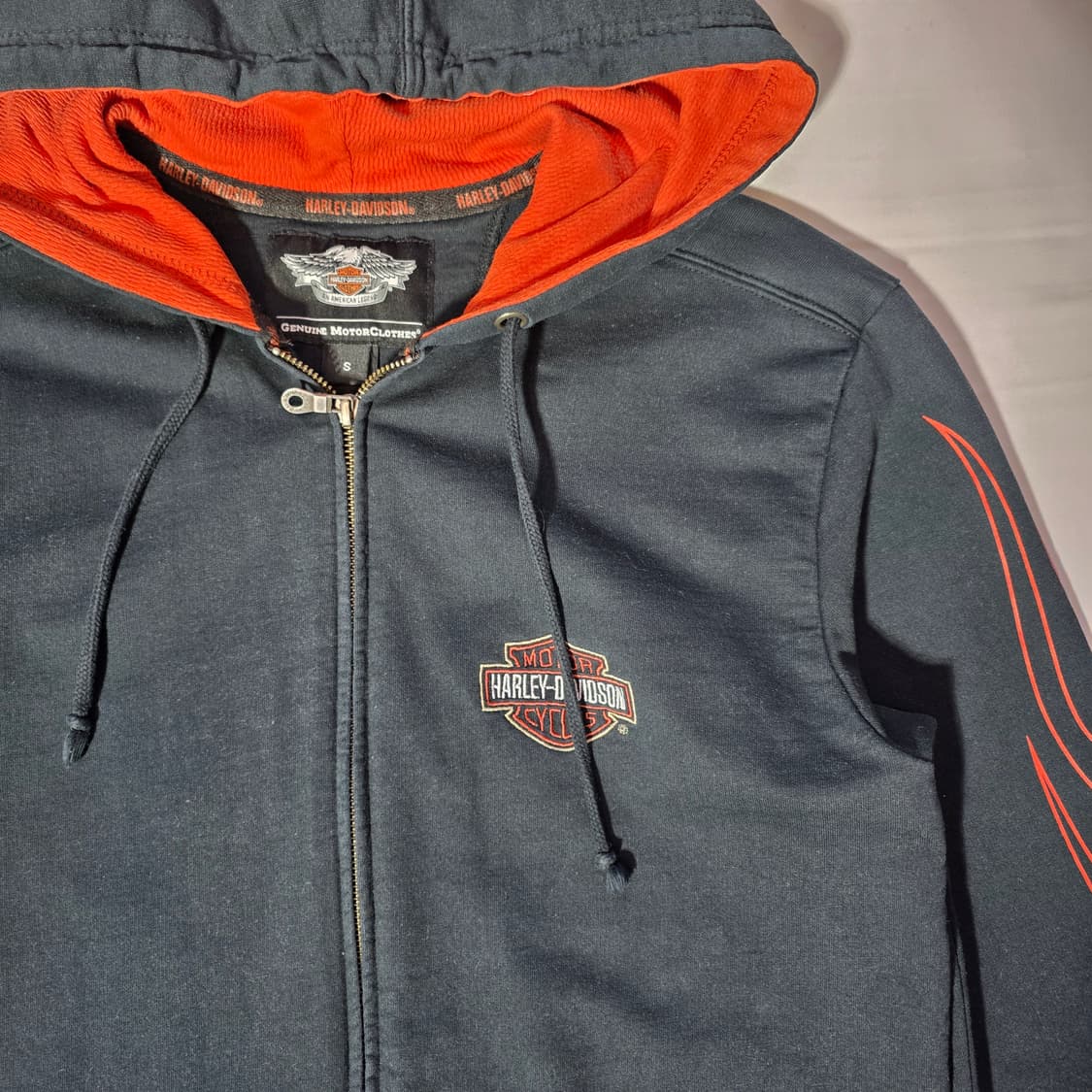 [S]할리데이비슨 플레임 후드집업 상품이미지3
