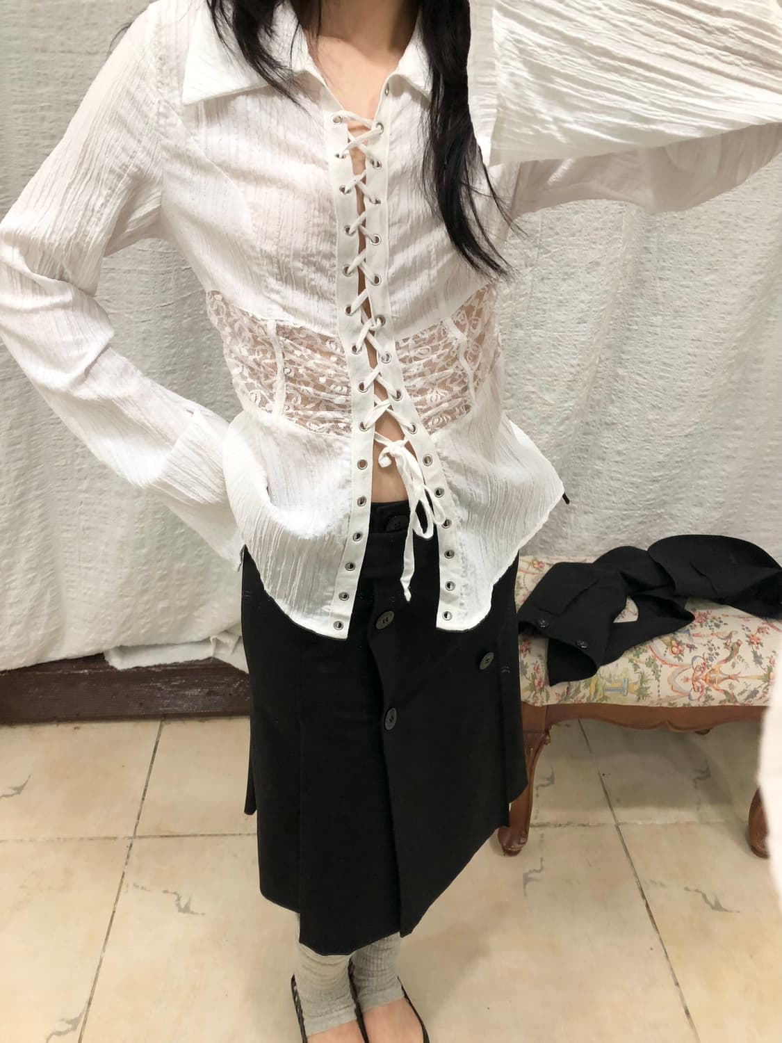 Vintage lace dream shirts 상품이미지1