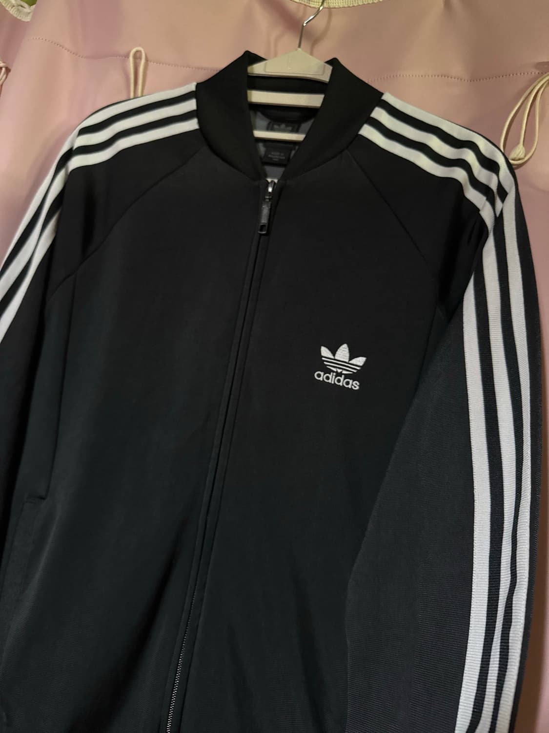 아디다스져지 아디다스슈퍼스타 블랙 트랙탑 불꽃져지 집업 상품이미지2