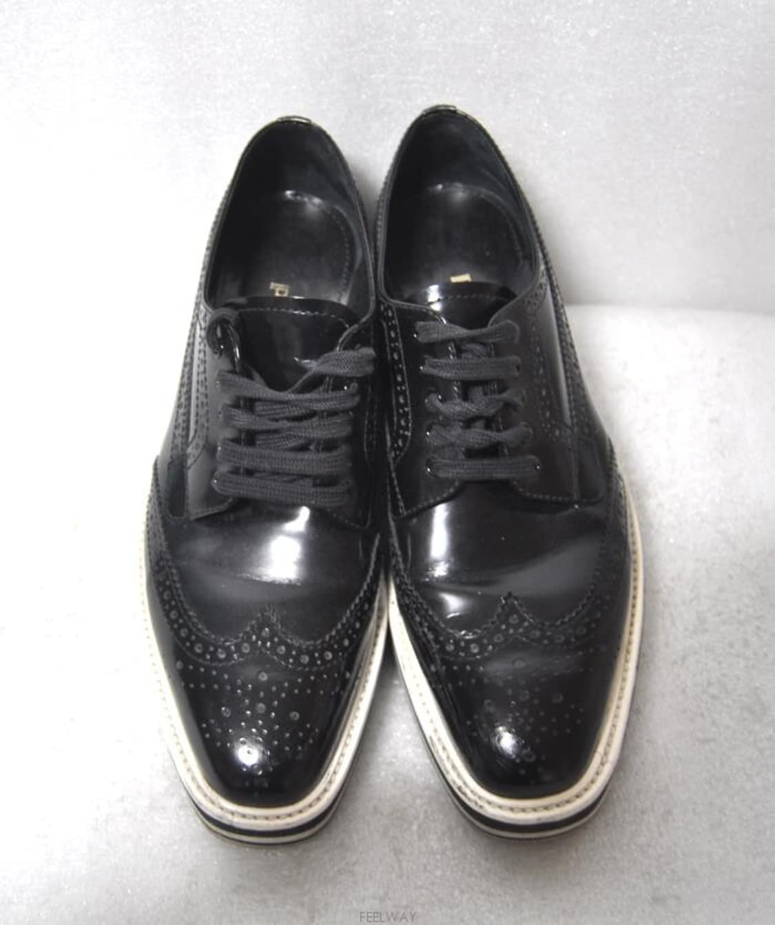 프라다/여성윙팁에나멜클리퍼슈즈(사이즈250)정품 상품이미지2