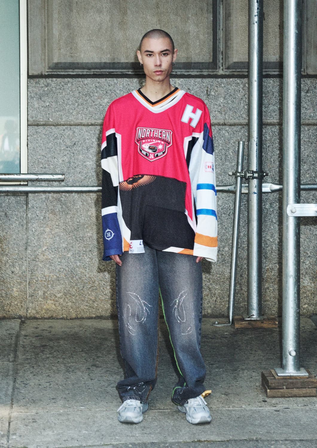 H2 h&m  풋볼 져지.   (마틴로즈 paf 발렌시아가 상품이미지1