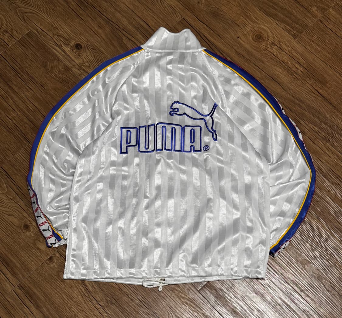 [M] 푸마 화이트 레어 스트라이프 오버핏 져지 상품이미지3