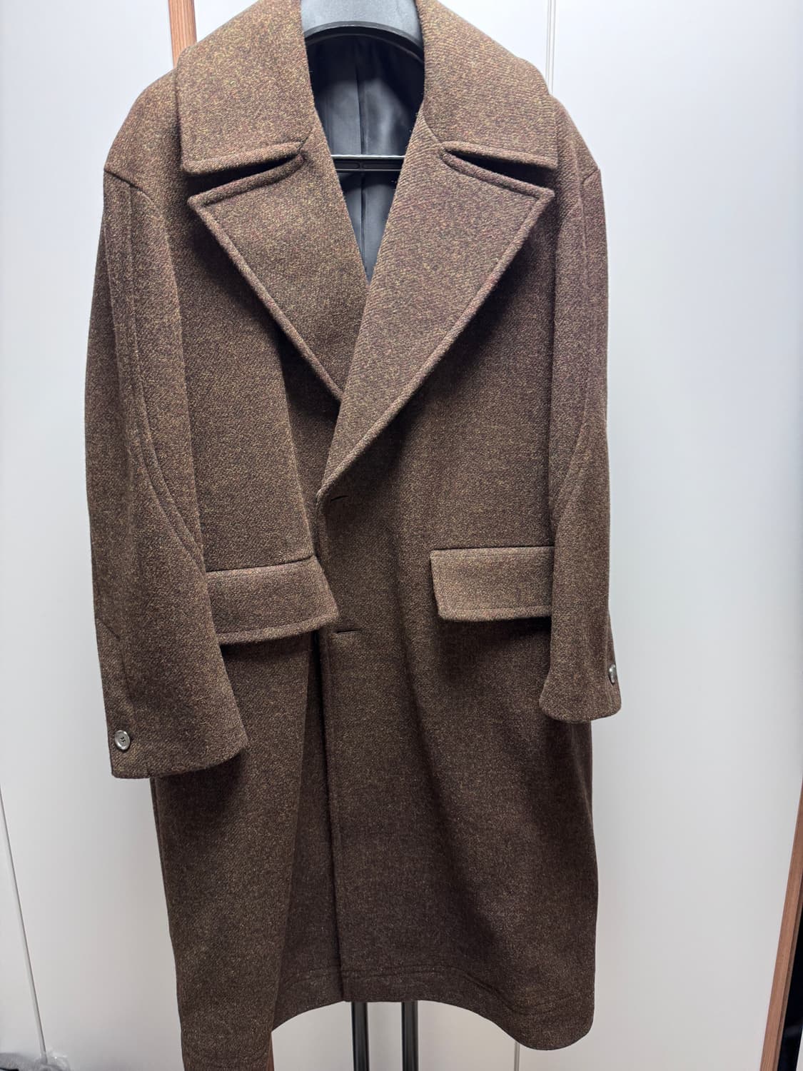 메종미네드 브라운 하프 더블 코트 S 상품이미지1