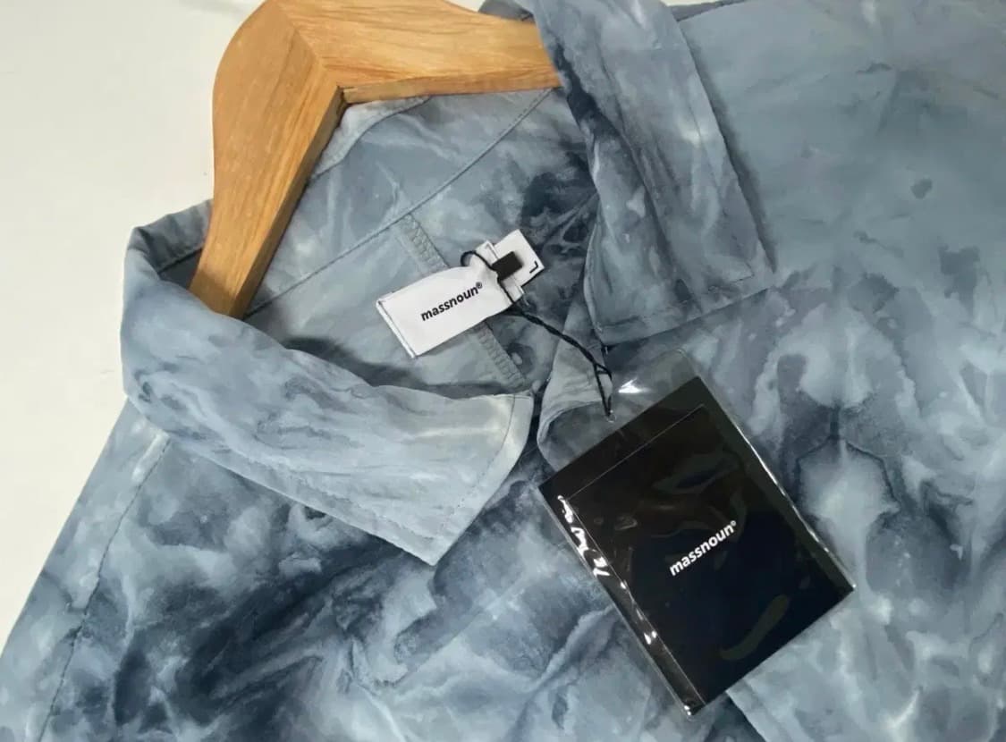 [새상품] 매스노운 타이다이 하프셔츠 그레이 L-XL 상품이미지4