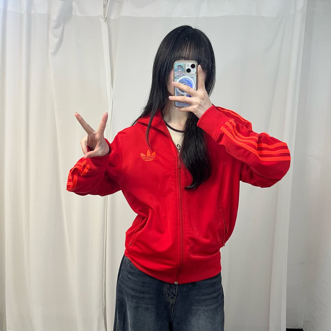 Adidas red vintage Firebird jersey 상품이미지2